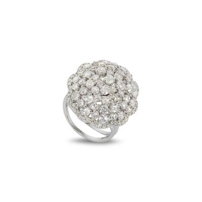 18k White Gold Diamond Dress Ring 3.19ct