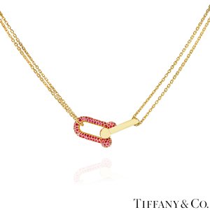 Tiffany & Co. Yellow Gold Ruby Hardwear Necklace 71040828