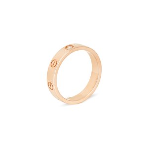 Cartier Rose Gold One Diamond Love Ring Size 55 B4050755