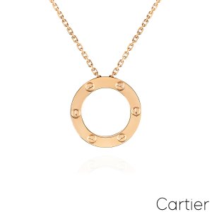 Cartier Rose Gold Plain Love Necklace B7014400