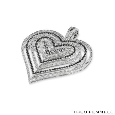 Theo Fennell White Gold Diamond Heart Pendant 2.62ct TDW
