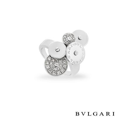 Bvlgari White Gold Diamond Cicladi Ring