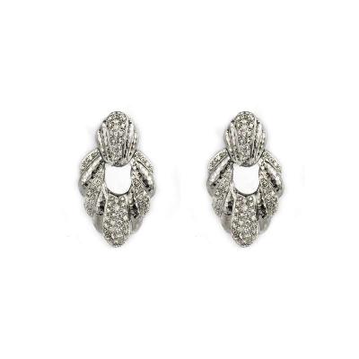18k White Gold Diamond Set Earrings