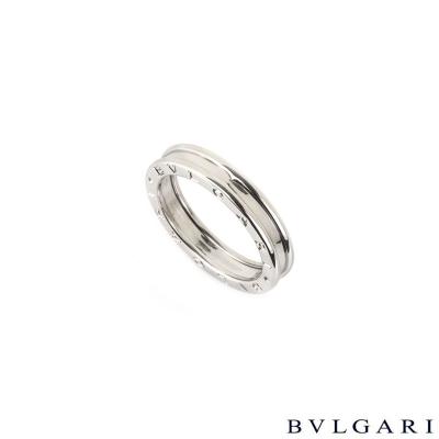 <p>Bvlgari 18k white gold B.zero1 Ring Size 65 AN852423</p>
