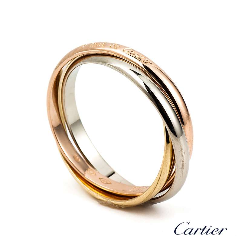 18K Cartier Trinity Ring Size 50 | Rich 