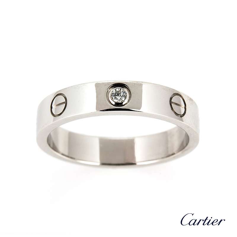 cartier one diamond love ring