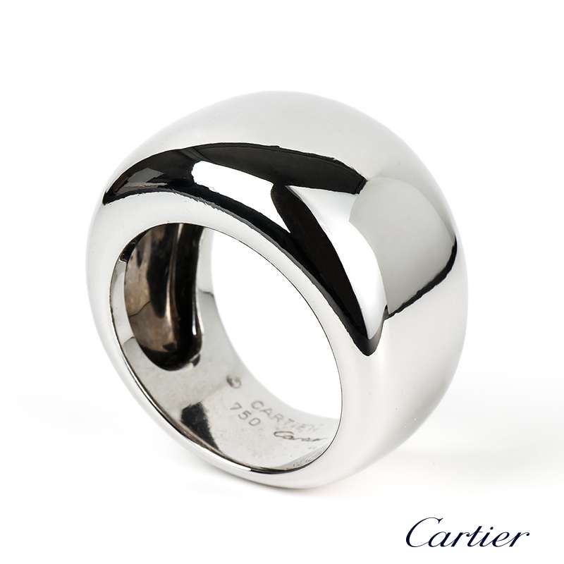 18WG Cartier Dome Ring size 51 | Rich 