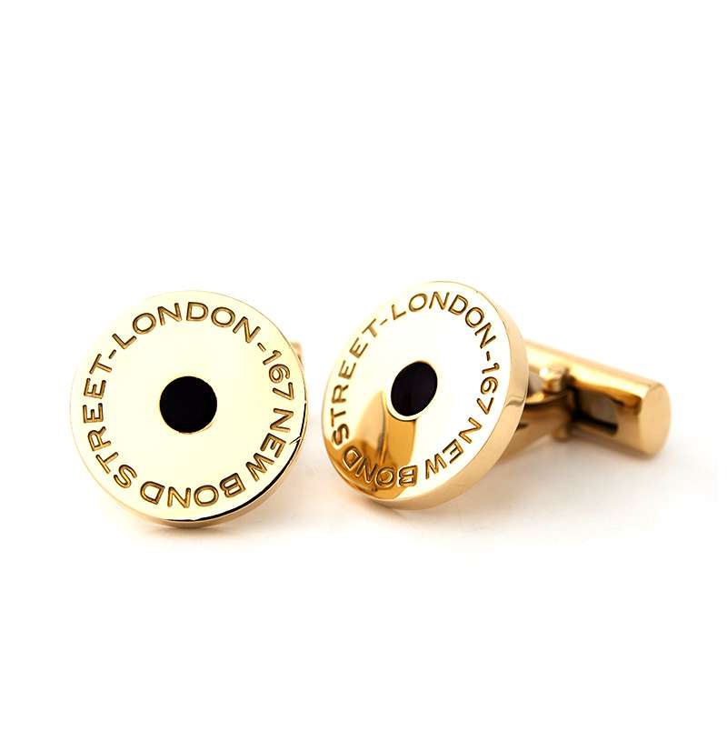 18YG Asprey Cufflinks | Rich Diamonds