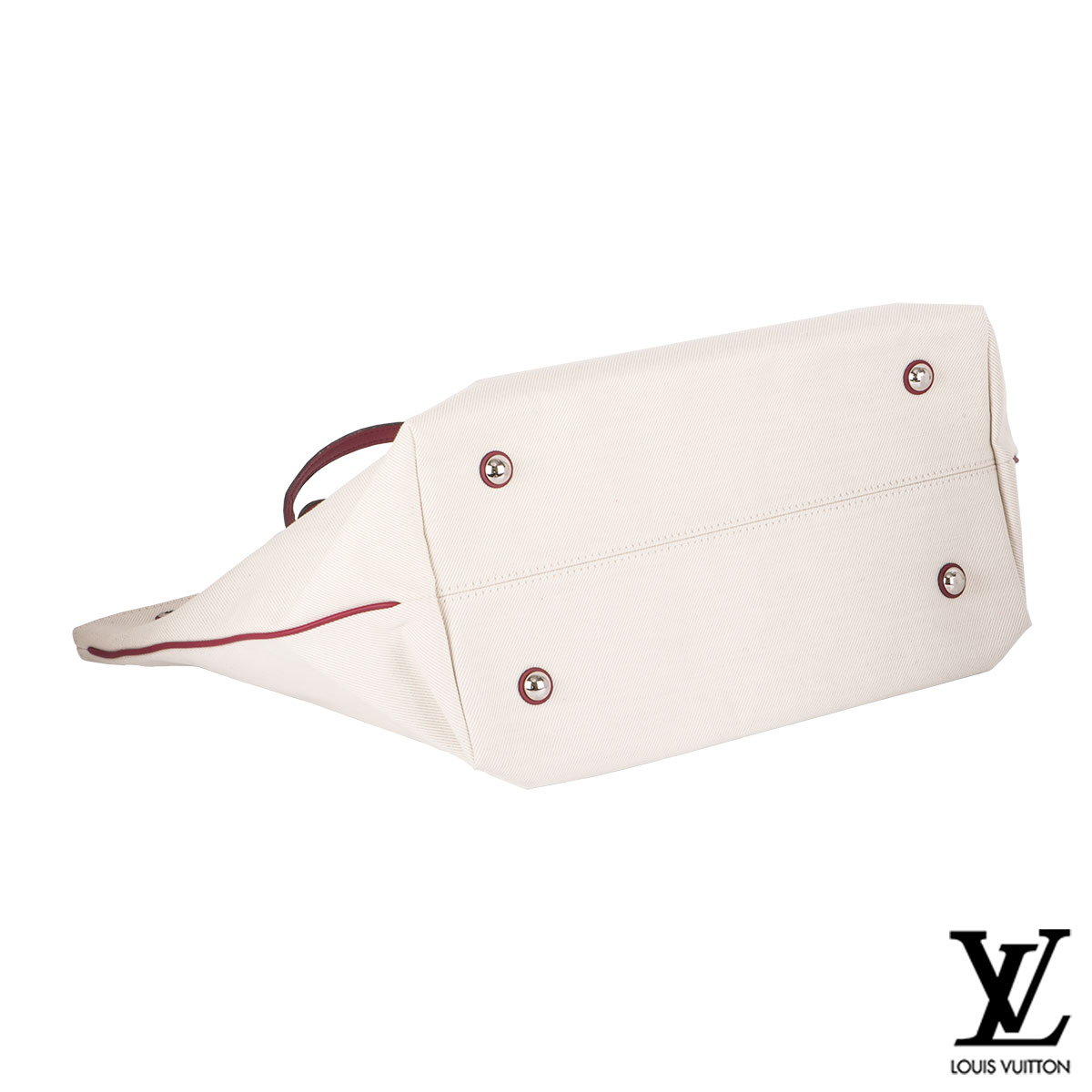 Louis Vuitton White Canvas Capri Articles De Voyage Cabas GM Bag | Rich Diamonds