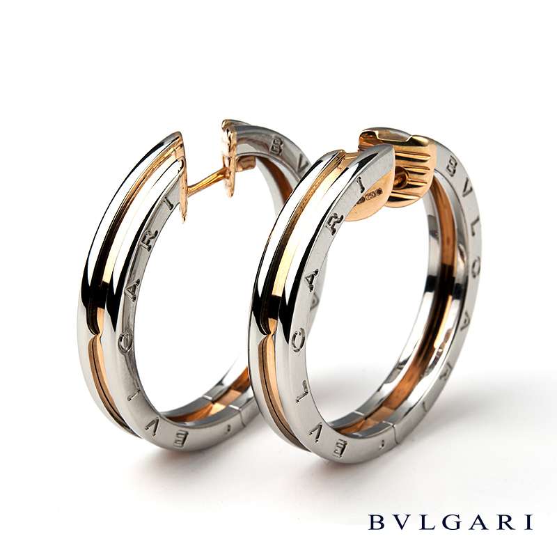 bvlgari rose gold earrings