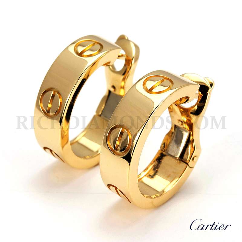 cartier clip on earrings