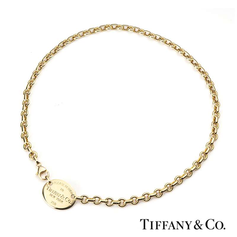 gold return to tiffany necklace