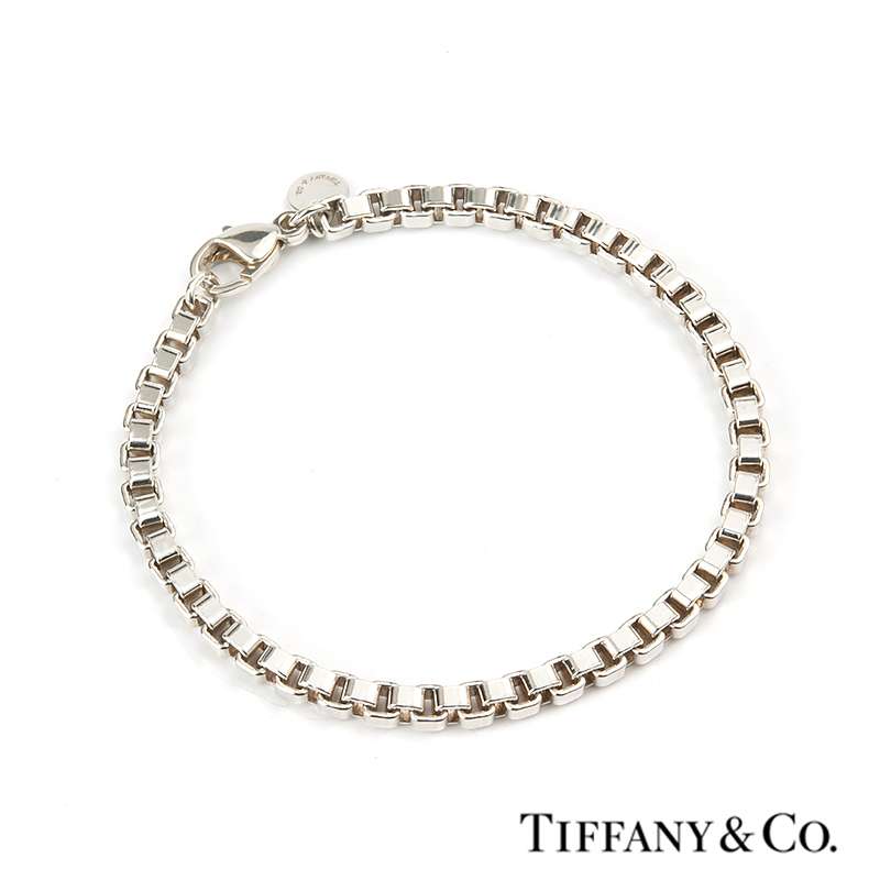 Tiffany & Co. Silver Venetian Link Bracelet | Rich Diamonds