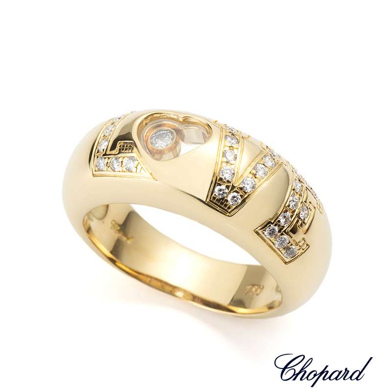 18YG Chopard Diamond LOVE Ring | Rich Diamonds