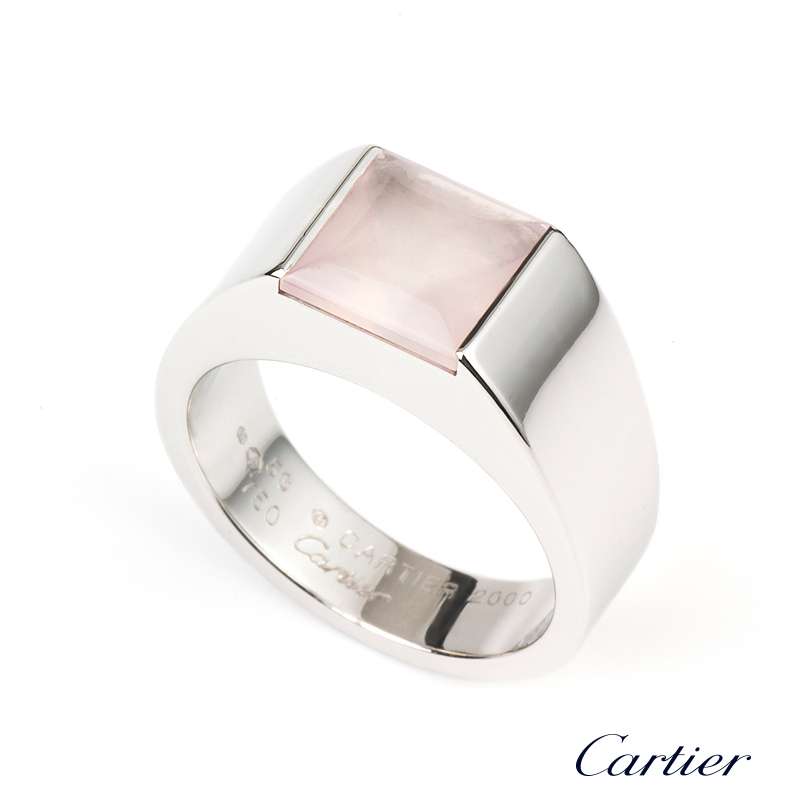 cartier rose quartz ring