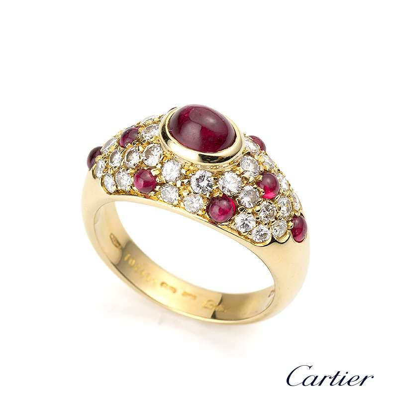 cartier ruby ring