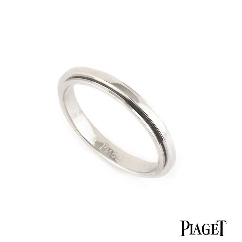 Piaget 18k White Gold Possession Ring B&P G34PR300 | Rich Diamonds