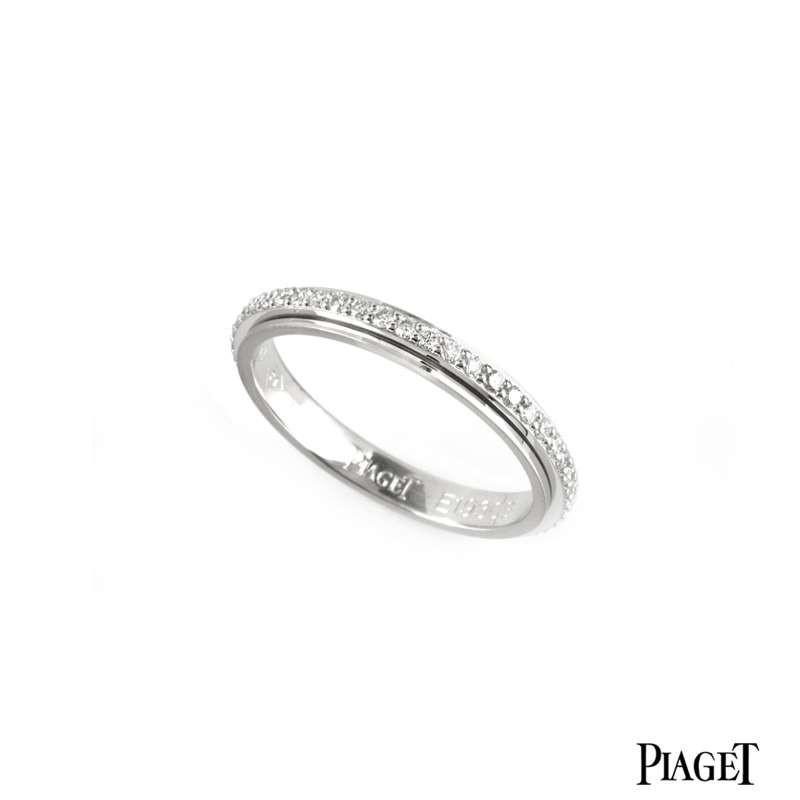 Piaget Possession 18k White Gold .56 CT Diamond Wedding Ring, Size