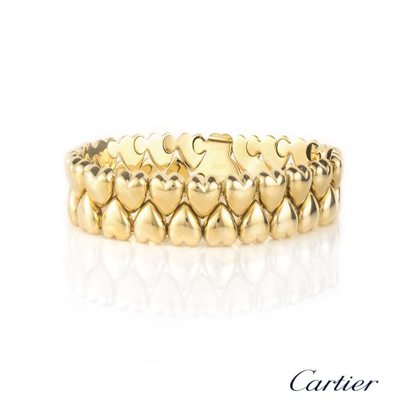 cartier heart link bracelet