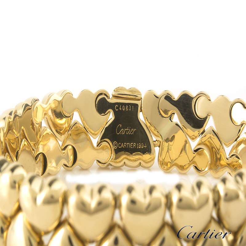 cartier heart link bracelet