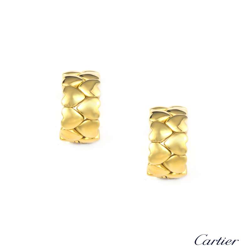 cartier heart earrings