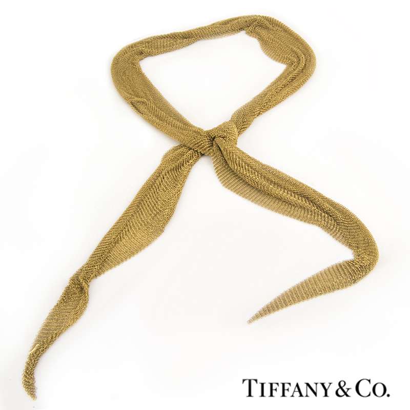 Elsa Peretti For Tiffany & Co.: An 18k Gold Scarf Necklace