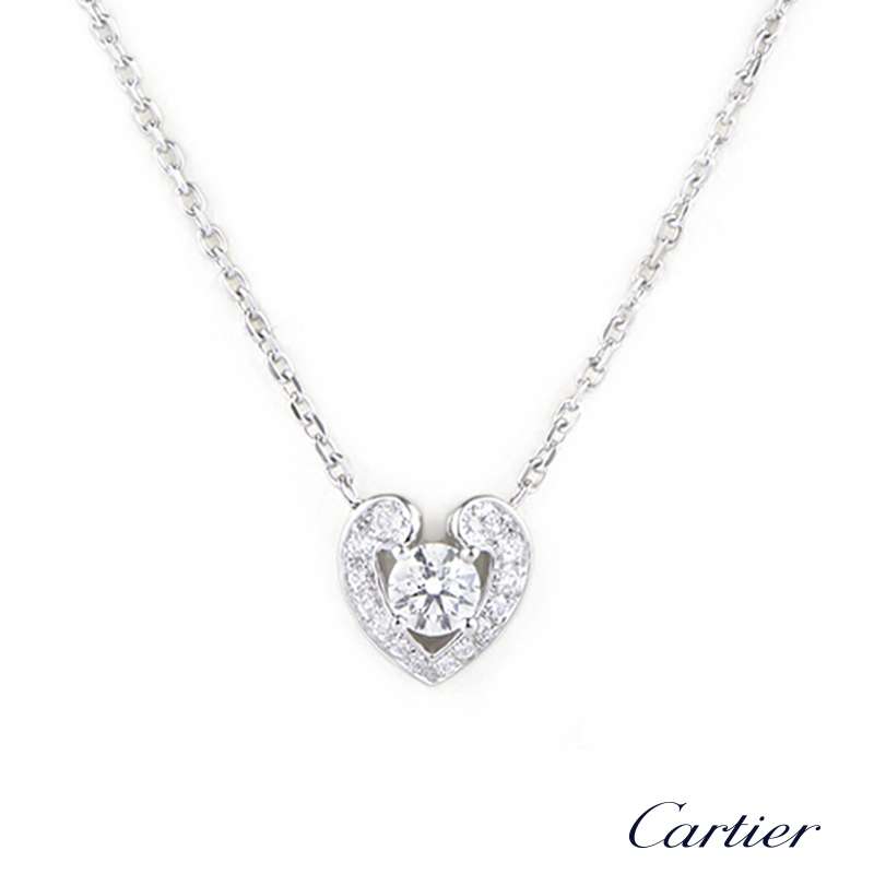 cartier heart shaped necklace