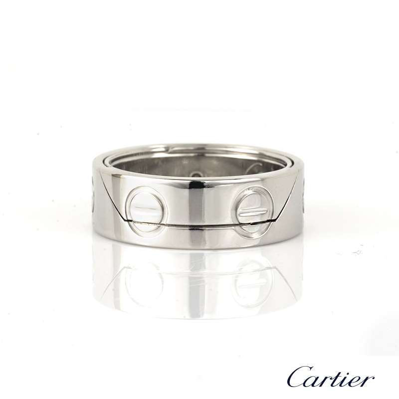Cartier 18k White Gold Astro Love Ring 