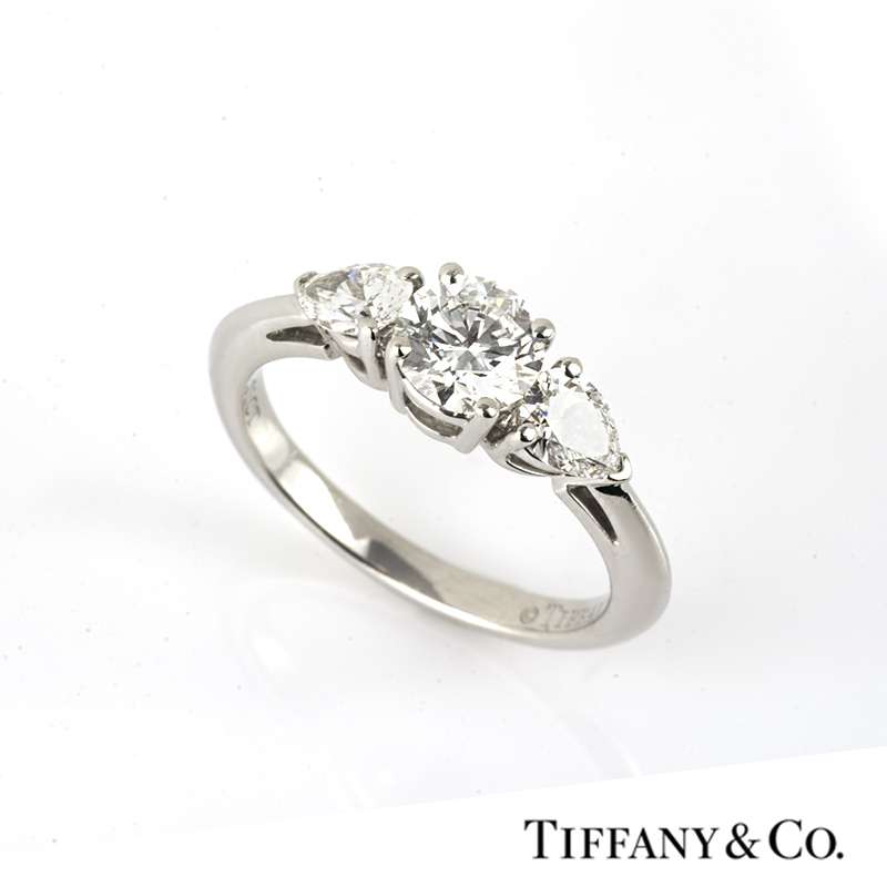 tiffany three stone engagement ring