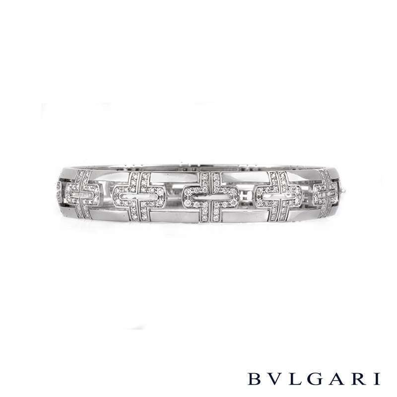 bvlgari parentesi bracelet white gold