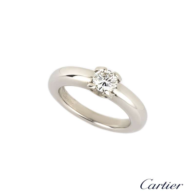 cartier c diamond ring