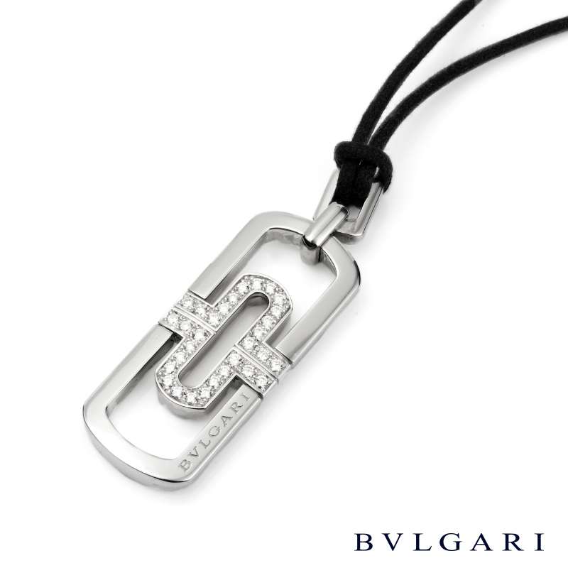 bvlgari stainless steel necklace