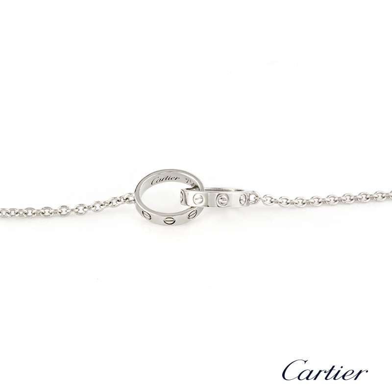 Authentic Cartier Love 18k White Gold Bracelet B6027200 with Cartier Boxes,  Certification, and Cartier Shopping Bag - Las Vegas Jewelry & Coin Buyers