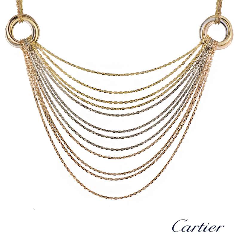 cartier trinity draped necklace