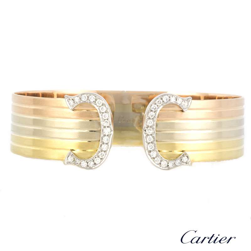 cartier 3 colour gold bangle