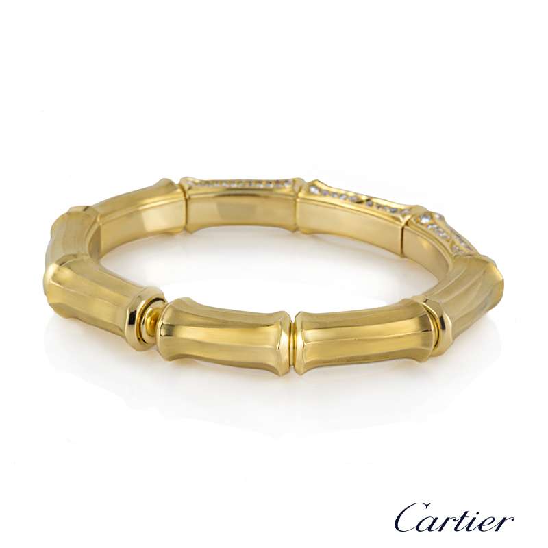 cartier gold bamboo bracelet