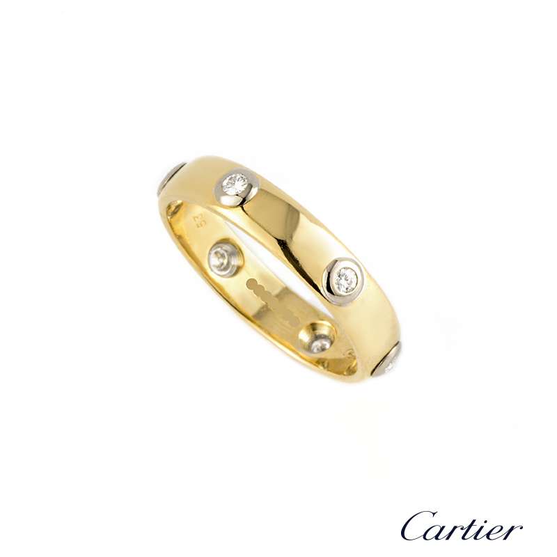 Cartier 18k Yellow Gold Diamond Set 