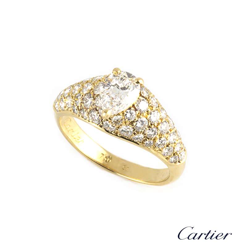 cartier engagement rings pear