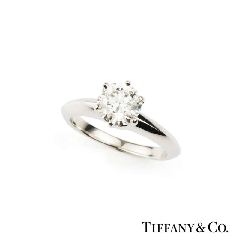 tiffany round cut engagement ring