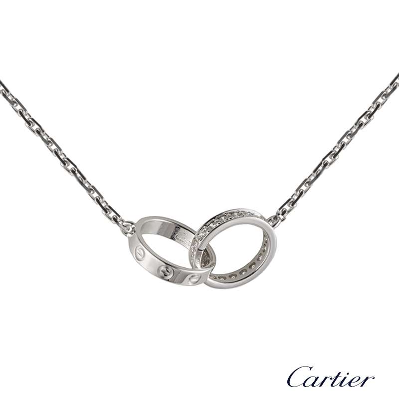 Cartier Love Necklace White Gold Diamonds on Sale, 56% OFF | www 