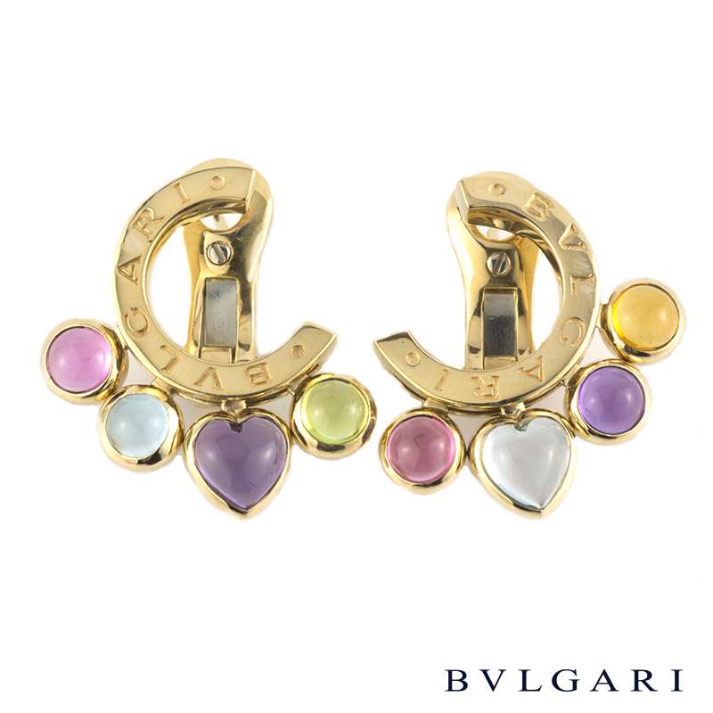 bvlgari gemstone earrings