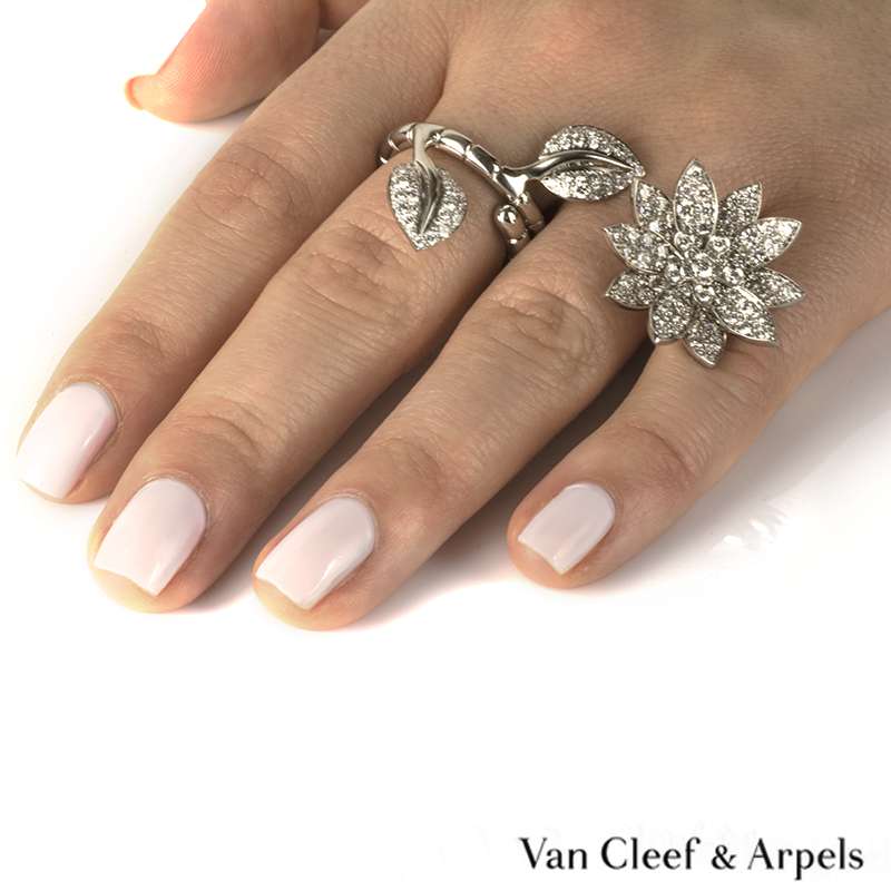 van cleef lotus ring