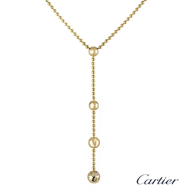 cartier diamond drop necklace