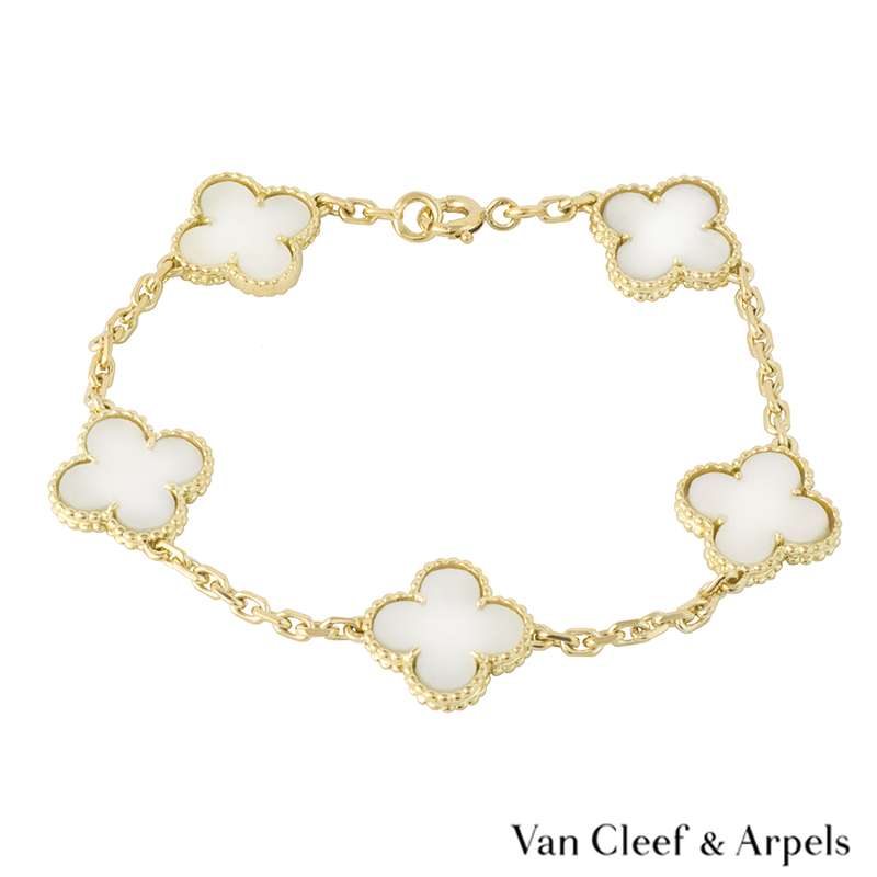 Van Cleef & Arpels 18k Y/G Vintage Alhambra Bracelet VCARA41800