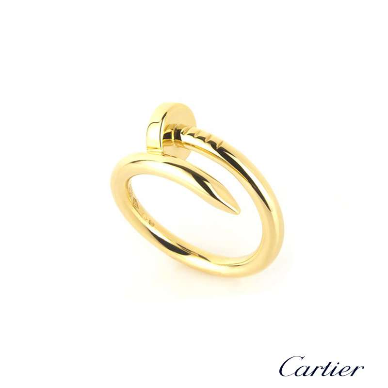 Cartier 18K Yellow Gold 4mm Wide Wedding Band Ring US Size 5.75 Euro S –  Diamond Banque