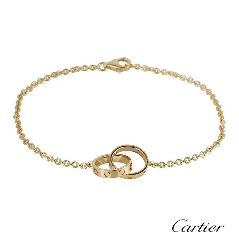 cartier yellow gold chain love bracelet