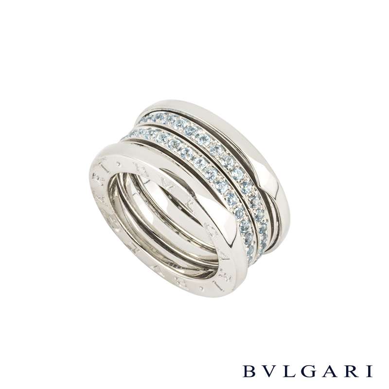 bvlgari 18k white gold ring