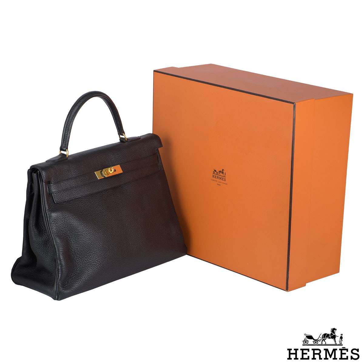 Hermes Vintage Kelly 35cm Handbag | Rich Diamonds