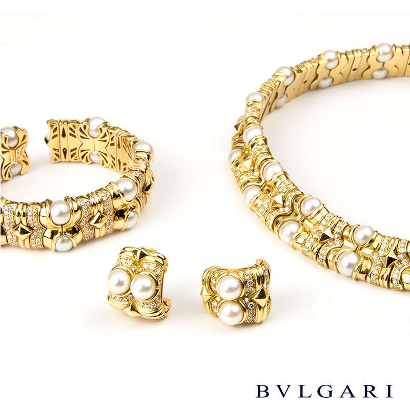 bulgari pearl necklace