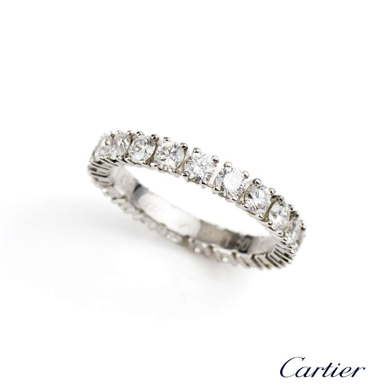 cartier all diamond wedding band